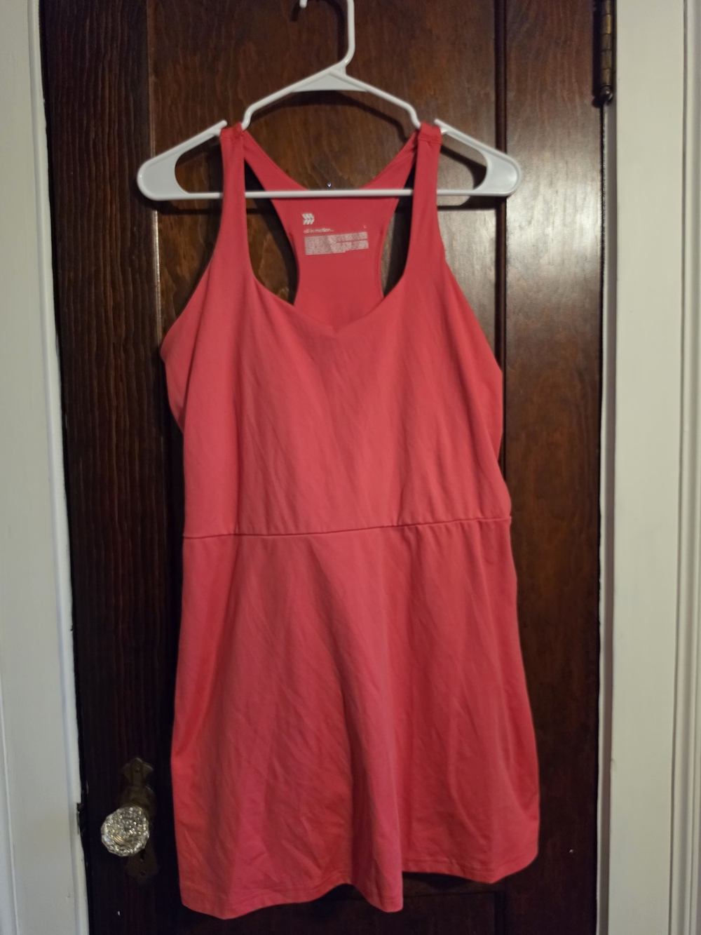 Women's Pink Racerback Athletic Dress